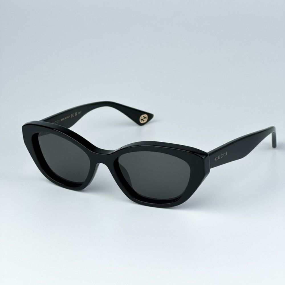 NEW Gucci GG1638S 001 Black Grey Anti-Reflective Women Cat Eye Sunglasses - Picture 3 of 9